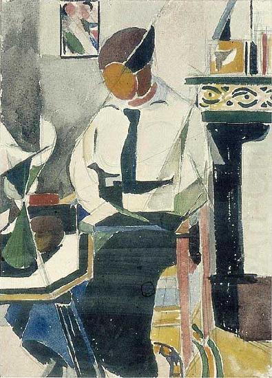 Theo van Doesburg Lena in interieur china oil painting image